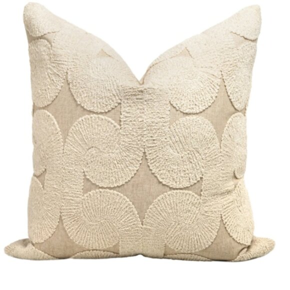 2 PC Bohemian Handmade Decorative Neutral Accent Throw 20" Pillow